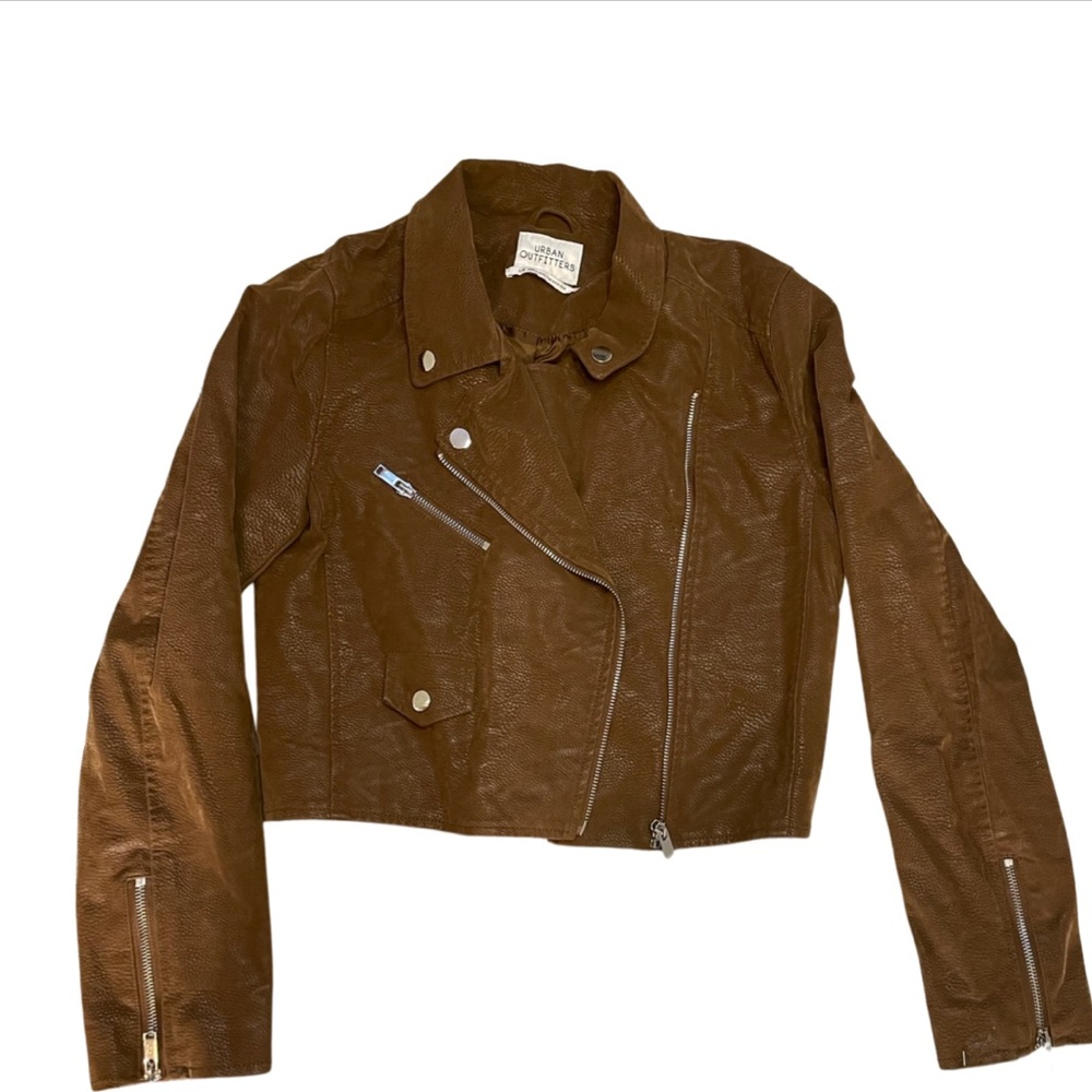 Urban outfitters brown crop jacket